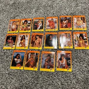 1994 Hooters girls restaurant lot of 16 Star Cards